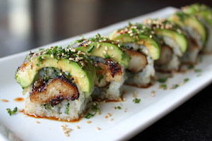 Eel Avocado Brown Rice Roll