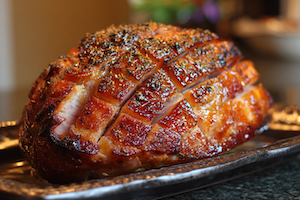 Fire Spiral Glazed Ham