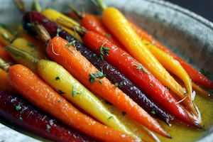 Honey Glaze Rainbow Carrots