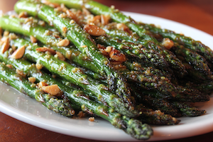 Roasted Asparagus with Toasted Almonds
