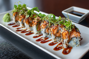 Spicy Salmon Brown Rice Roll