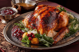 Thanksgiving Feast Whole Roasted Turkey
