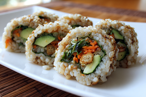 Vegetarian Brown Rice Roll